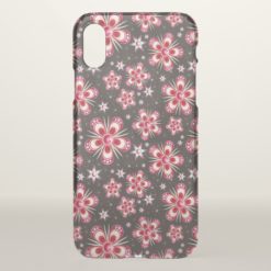 Abstract Flower & Super Starry Pattern iPhone X Case