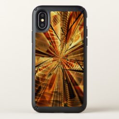 Abstract Fractal Speck iPhone X Case