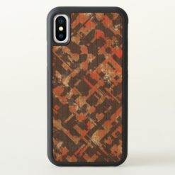 Abstract Red Urban Crosses Background iPhone X Case