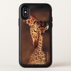 Adult Giraffe with calf (Giraffa camelopardalis) OtterBox Symmetry iPhone X Case