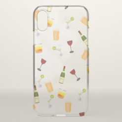 Alcoholic Beverage Pattern iPhone X Case