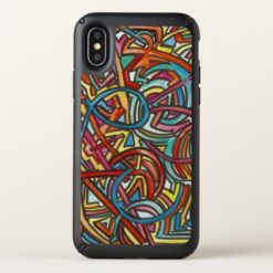 All Paths End There-Abstract Art Hand Painted Speck iPhone X Case