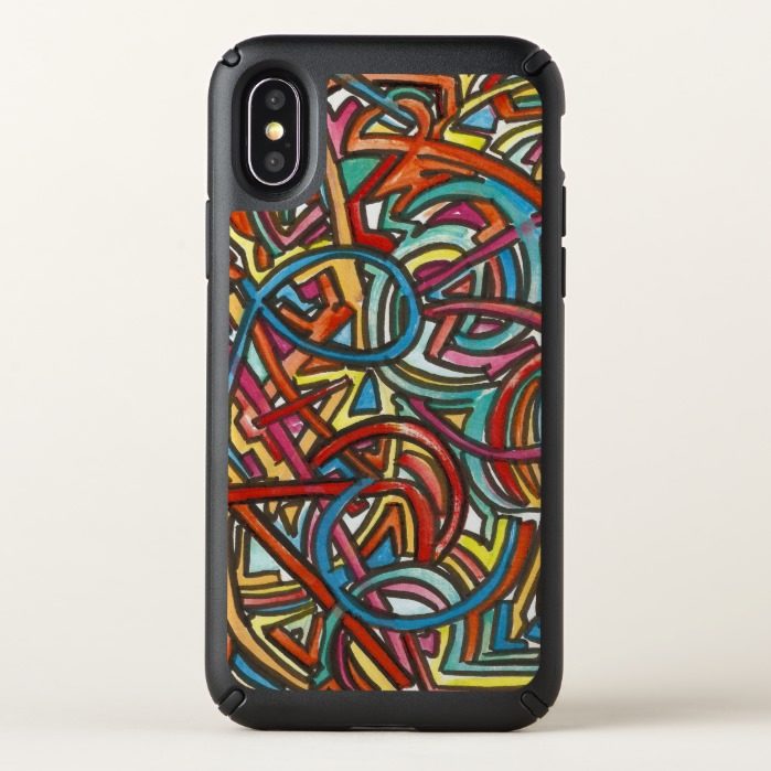 All Paths End There-Abstract Art Hand Painted Speck iPhone X Case