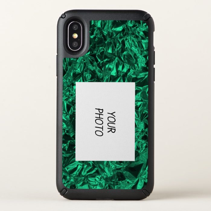 Aluminum Foil Design in Teal Speck iPhone X Case