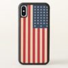 American Flag Patriotic iPhone X Bumper Wood Case
