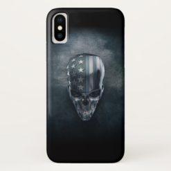 American Flag Skull iPhone X Case