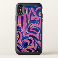 Ancient Greek Graffiti-Abstract Art Hand Painted Speck iPhone X Case