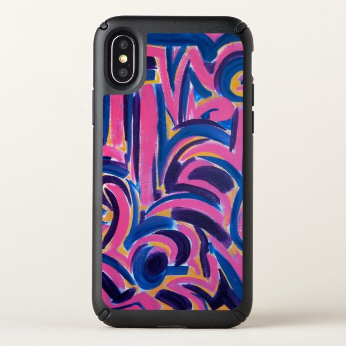 Ancient Greek Graffiti-Abstract Art Hand Painted Speck iPhone X Case