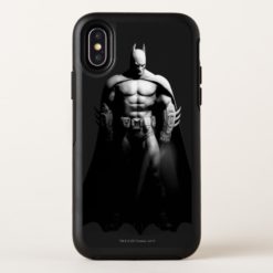 Arkham City | Batman Black and White Wide Pose OtterBox Symmetry iPhone X Case
