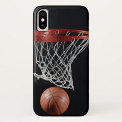 Basketball in Hoop iPhone X Case