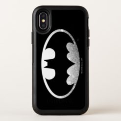 Batman Symbol | Grainy Logo OtterBox Symmetry iPhone X Case