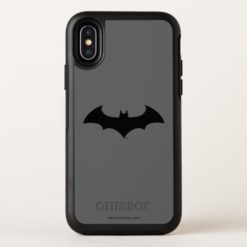Batman Symbol | Simple Bat Silhouette Logo OtterBox Symmetry iPhone X Case