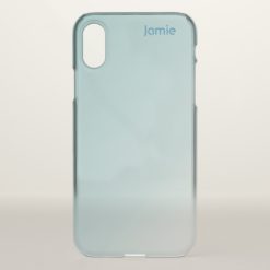 Beautiful Blue Gradient iPhone X Case