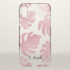Beautifully Drawn Trendy Tropical Leaves iPhone X Case