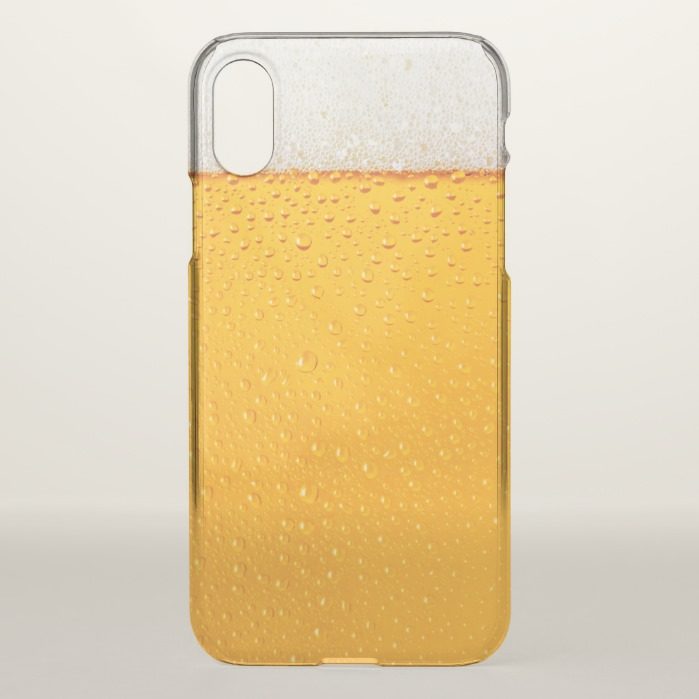 Beer Glass Close-up Funny iPhone X Case