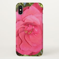 Big Red Rose Close-up iPhone X Case