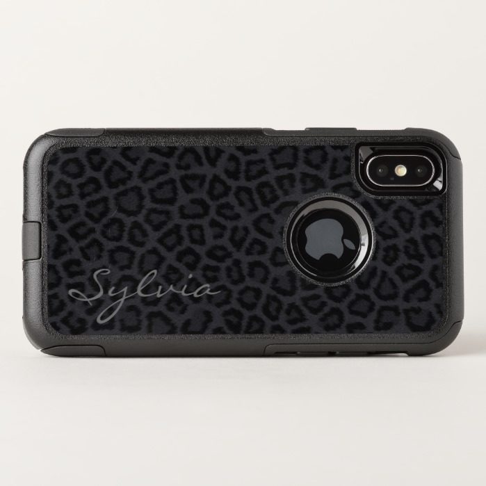 Black Panther with Name OtterBox Commuter iPhone X Case