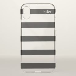 Black Stripes iPhone X Case