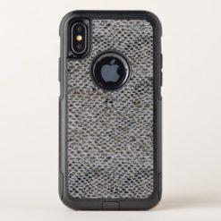 Black and Brown Snake Skin Pattern OtterBox Commuter iPhone X Case