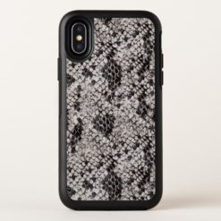 Black and Gray Snake Skin OtterBox Symmetry iPhone X Case