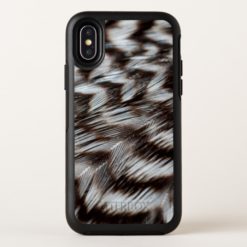 Black and White Feathers in Detail OtterBox Symmetry iPhone X Case