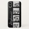 Black and White Instagram Photo Collage iPhone X Case