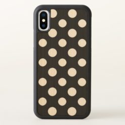 Black and White Polka Dot Pattern iPhone X Case