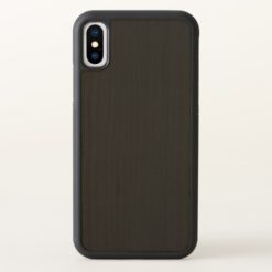 Black iPhone X Bumper Wood Case
