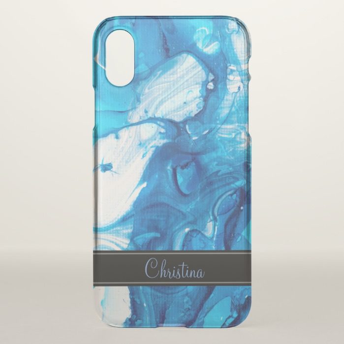 Blue Marble Texture iPhone X Case