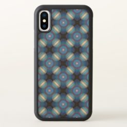 Blue Spacey Geometric iPhone X Case