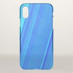 Blue and Cyan Lines Pattern Phone Case