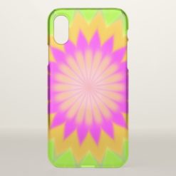Blurry Vibrant Bursting Flower-Like Pattern iPhone X Case