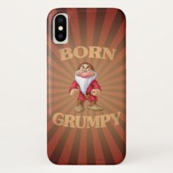 Born Grumpy iPhone X Case