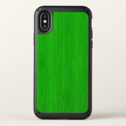 Bright Green Bamboo Wood Grain Look Speck iPhone X Case