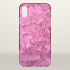Bright Pink Hydrangea iPhone X Case