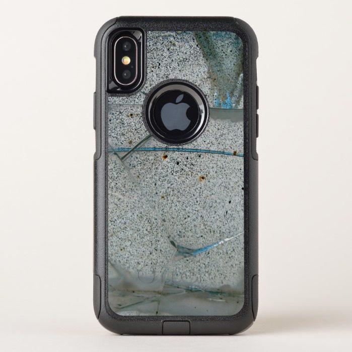 Broken Cracked and Dirty Grass OtterBox Commuter iPhone X Case