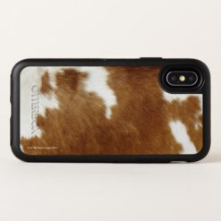 Brown Cowhide Print OtterBox Symmetry iPhone X Case