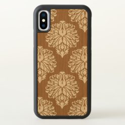 Brown Sugar Southern Cottage Damask iPhone X Case