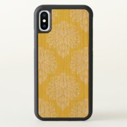 Butter Yellow Southern Cottage Damask iPhone X Case