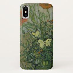 Butterflies and Poppies by Vincent van Gogh iPhone X Case