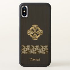Celtic Cross and Chain Personalized iPhone X Case