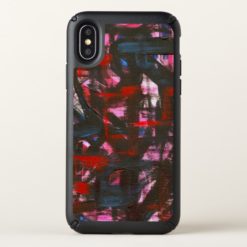 Cerulean Sunset-Hand Painted Abstract Brushstrokes Speck iPhone X Case