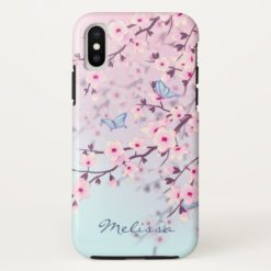 Cherry Blossoms Landscape iPhone X Case