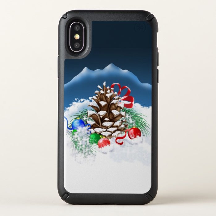Christmas Pinecone Speck iPhone X Case