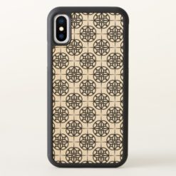 Classy Retro Vibe Geometric Pattern iPhone X Case