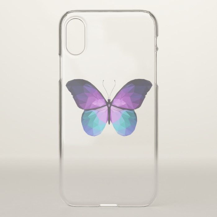 Clear Butterfly iPhone X Case