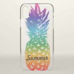 Clear iPhone X pineapple Caseith custom name?
