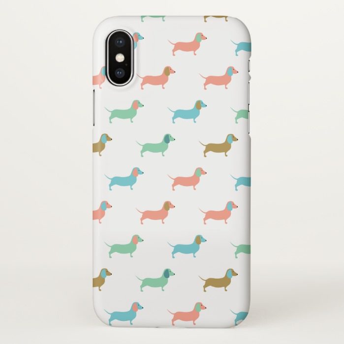 Colorful Dachshunds iPhone X Case