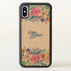 Colorful Floral Bouquet iPhone X Case