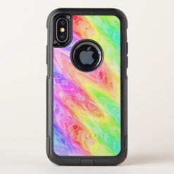 Colorful Jagged Lines Abstract OtterBox Commuter iPhone X Case